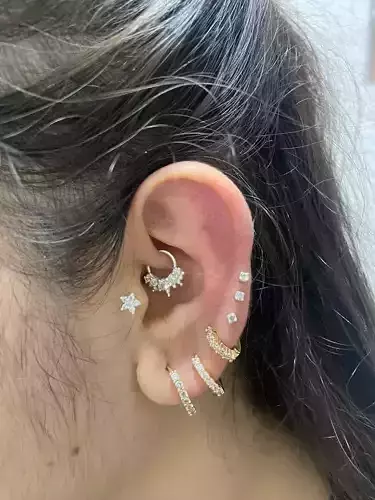 Ear Piercing Set excusive three sizes ARP-07 Helix daith Septum