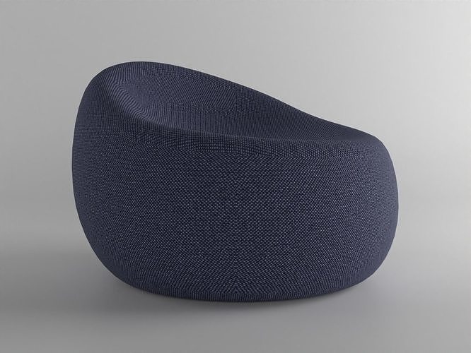 Beanbag Armchair Low-poly 3D model