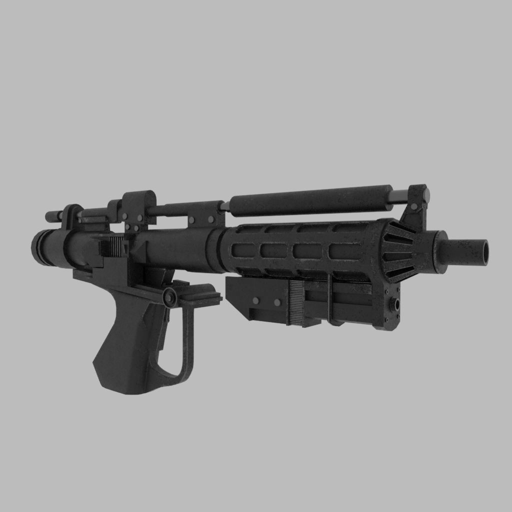 E5 Blaster 3D Model - Star Wars 3D model | CGTrader