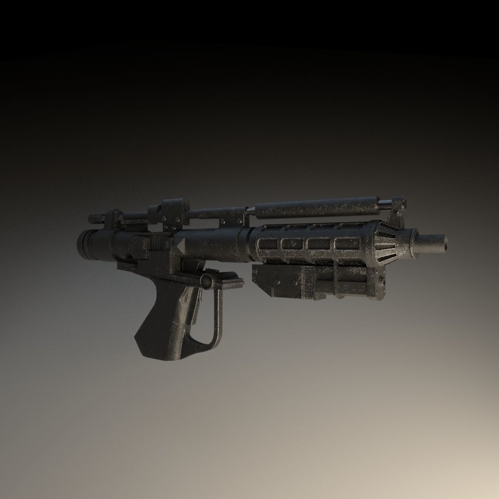 E5 Blaster 3D Model - Star Wars 3D model | CGTrader