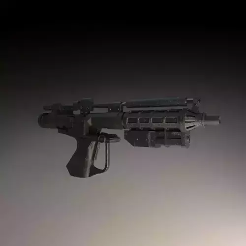 E5 Blaster 3D Model - Star Wars