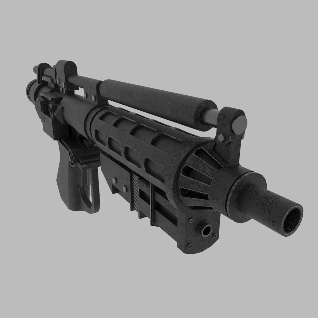 E5 Blaster 3D Model - Star Wars 3D model | CGTrader