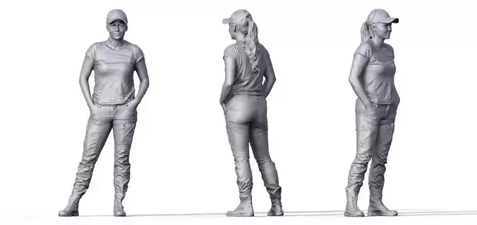 Figure Charlotte typ H  for ship model railway diorama