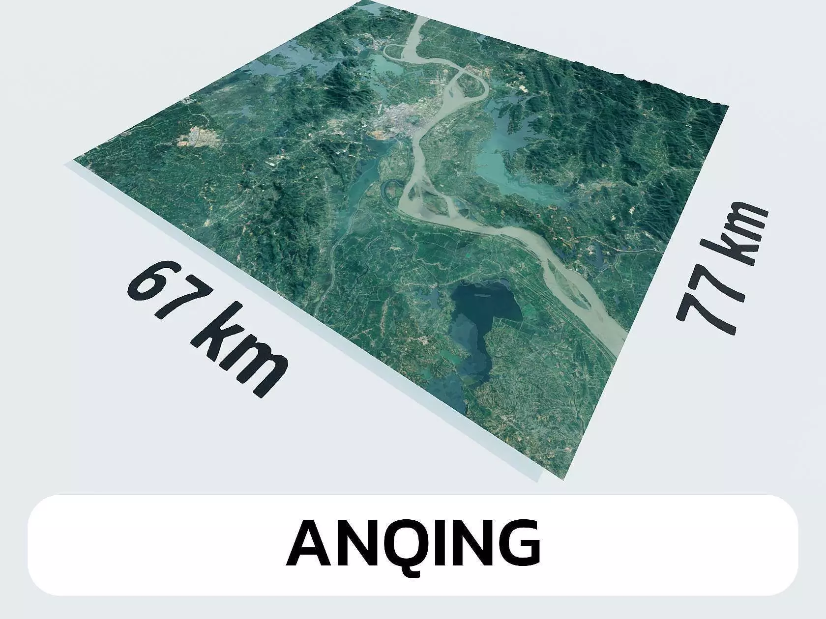 Anqing China City Landscape 3D Model 3D model_0