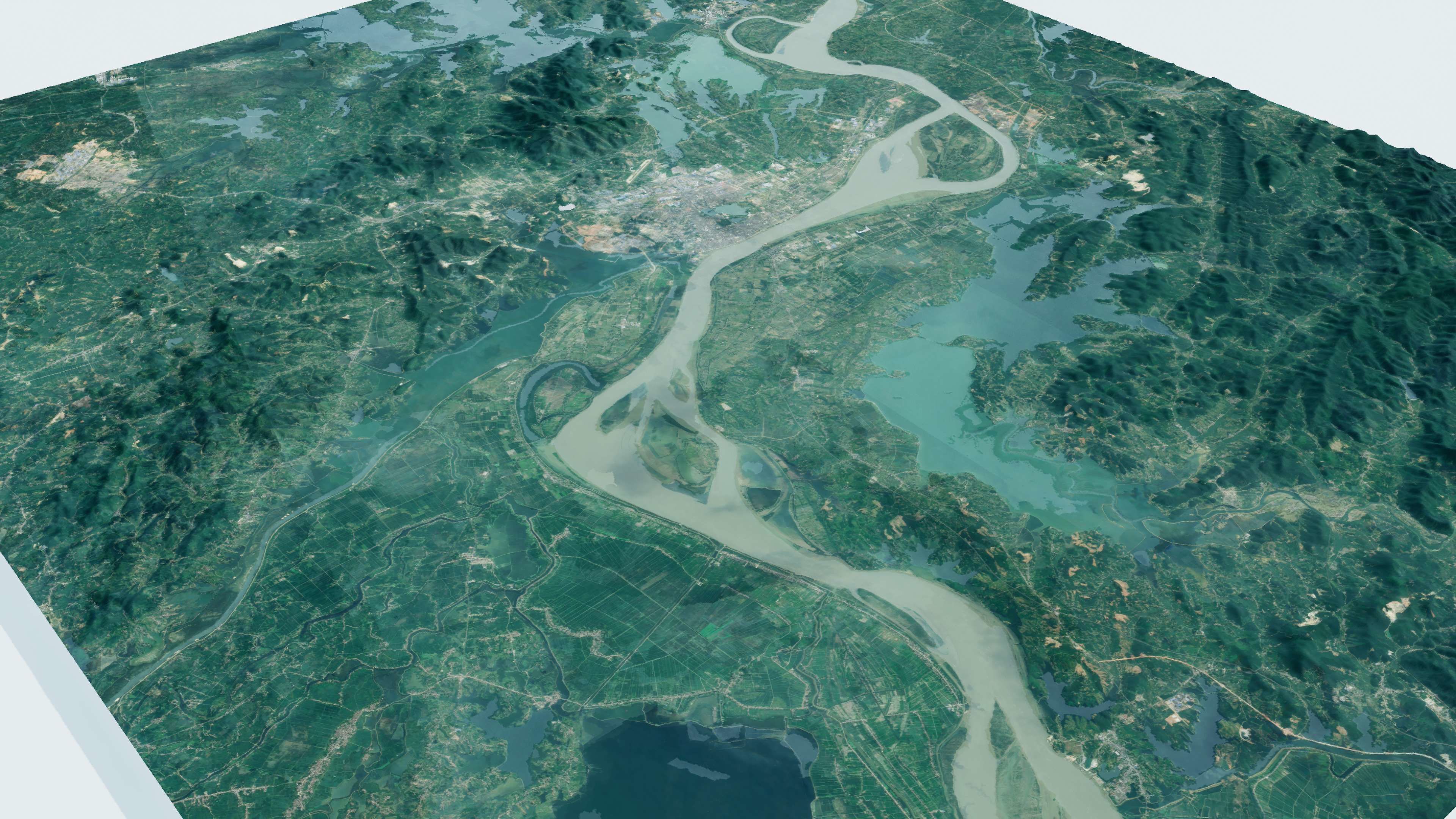 Anqing China City Landscape 3D Model 3D model_5