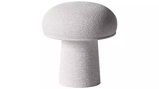 Forsyth Mushroom Pouf in Boucle