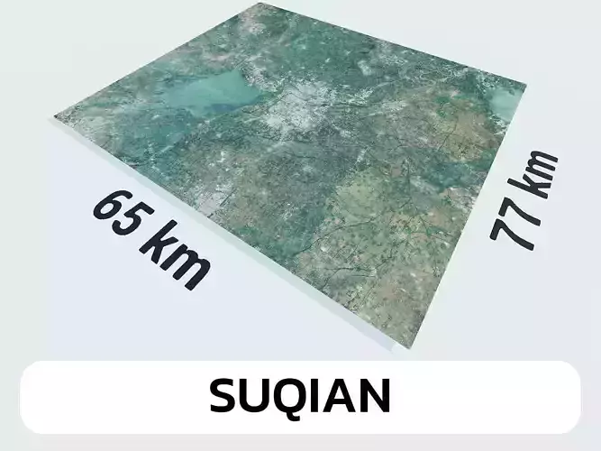 Suqian China City Landscape 3D Model