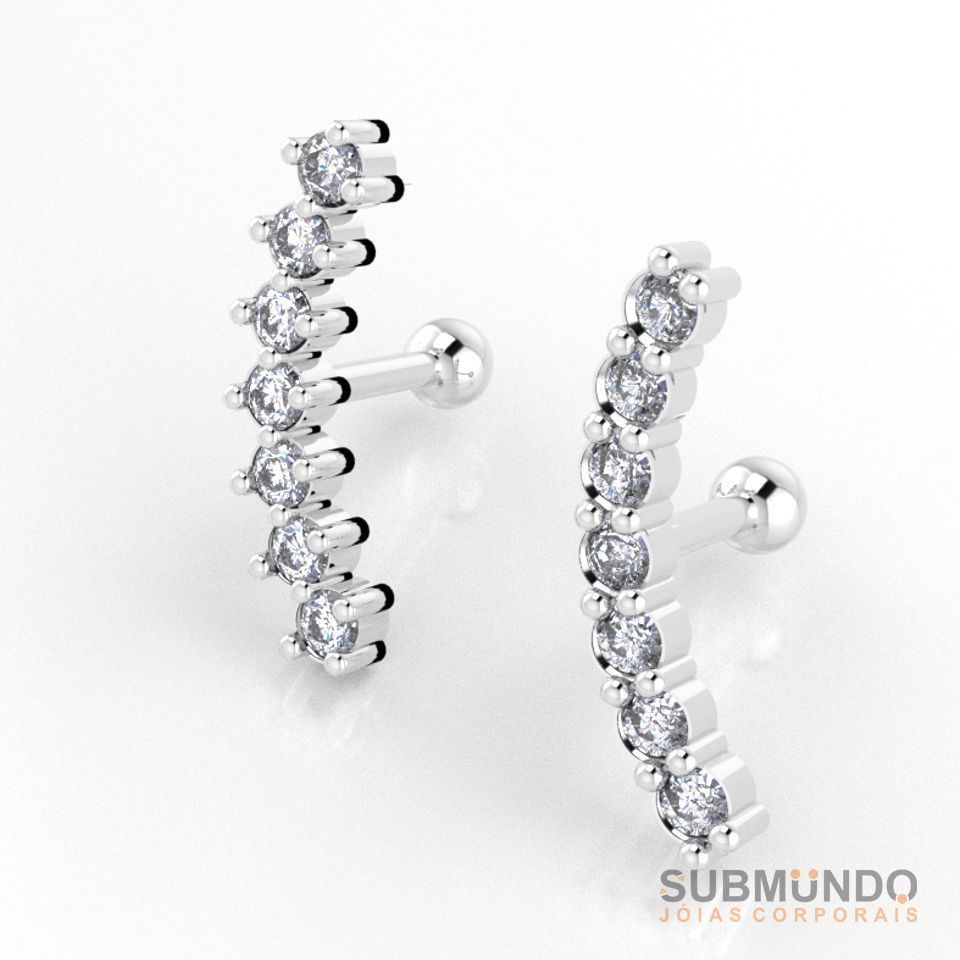 Piercing Cluster seven stone Pac 2 models Exclusive Helix Ear 3D print model_6