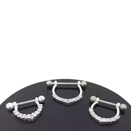 Body Piercing Set in three sizes Helix daith Septum nose Arp-01 3D print model