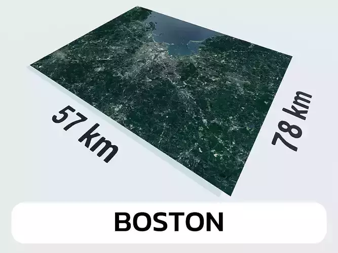 Boston United States City Landscape 3D Model