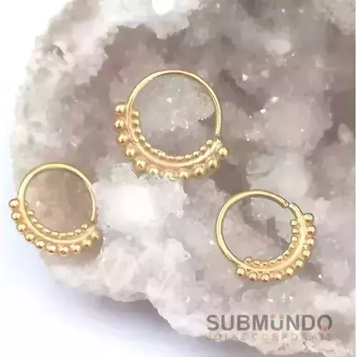 Set Piercing three sizes IND-01 Indian Helix daith Septum nose 