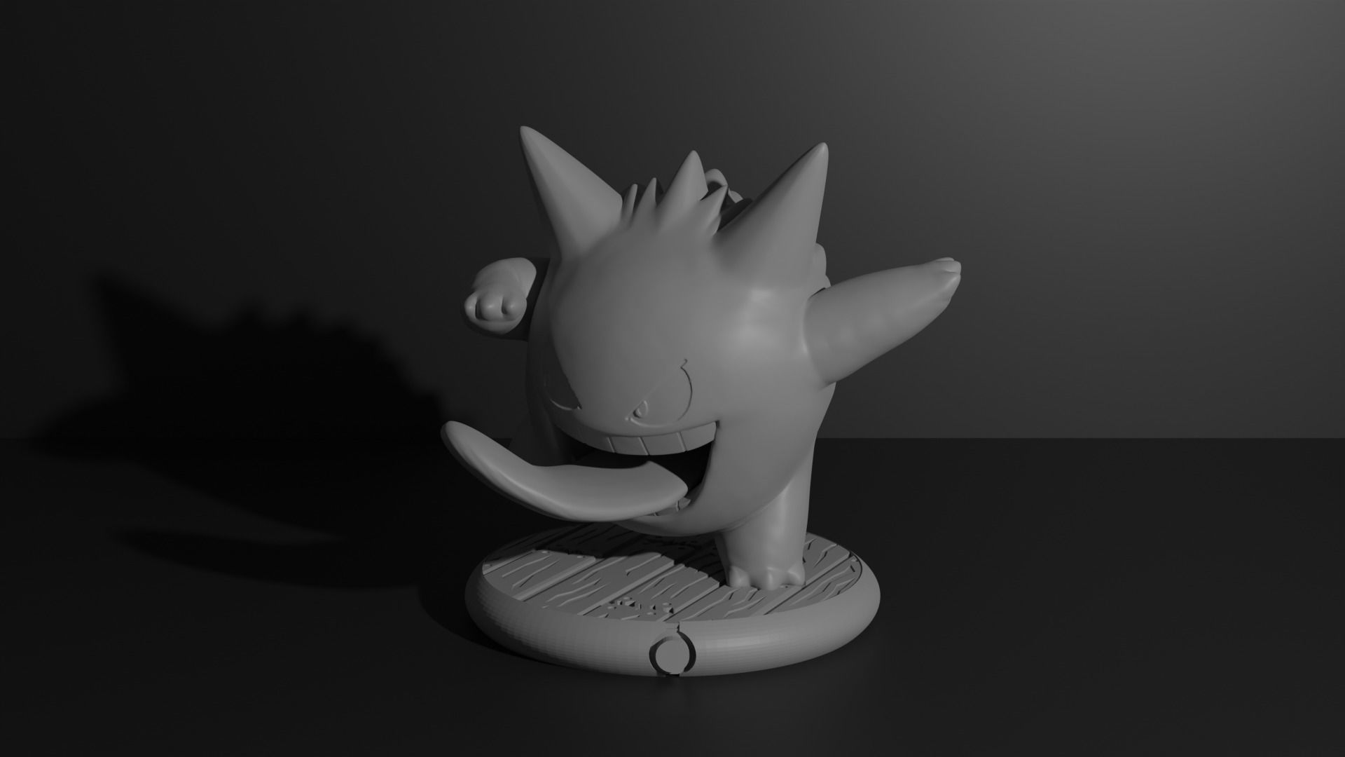 Gengar pokemon 3D print model 3D print model_6