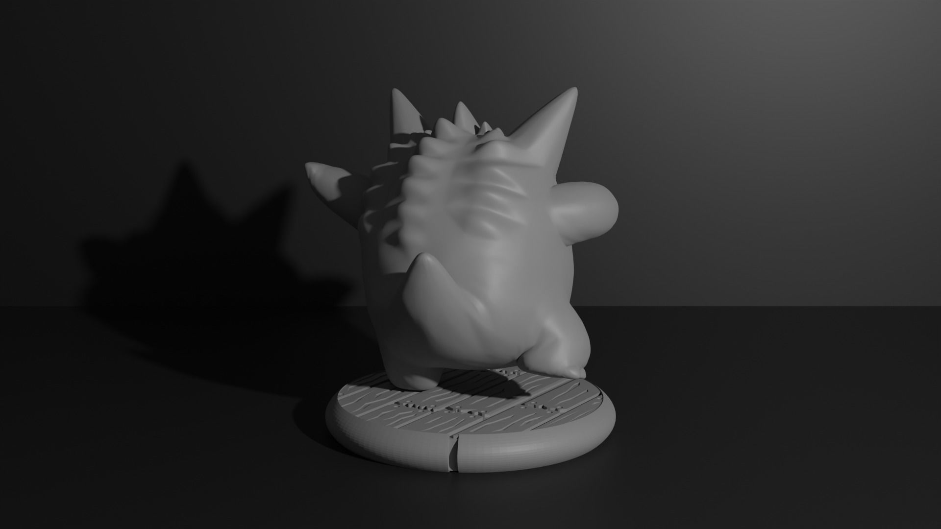 Gengar pokemon 3D print model 3D print model_12