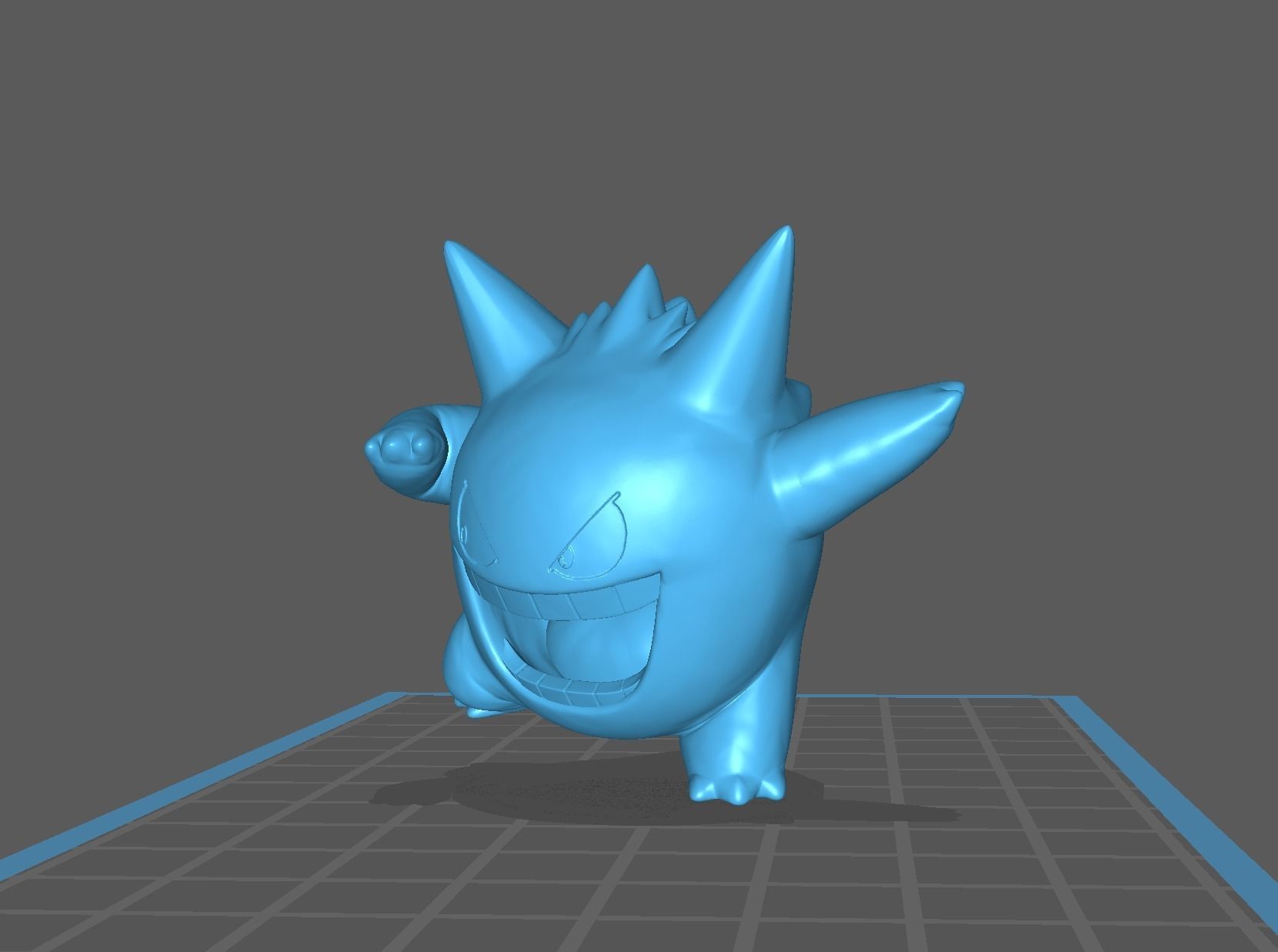 Gengar pokemon 3D print model 3D print model_18