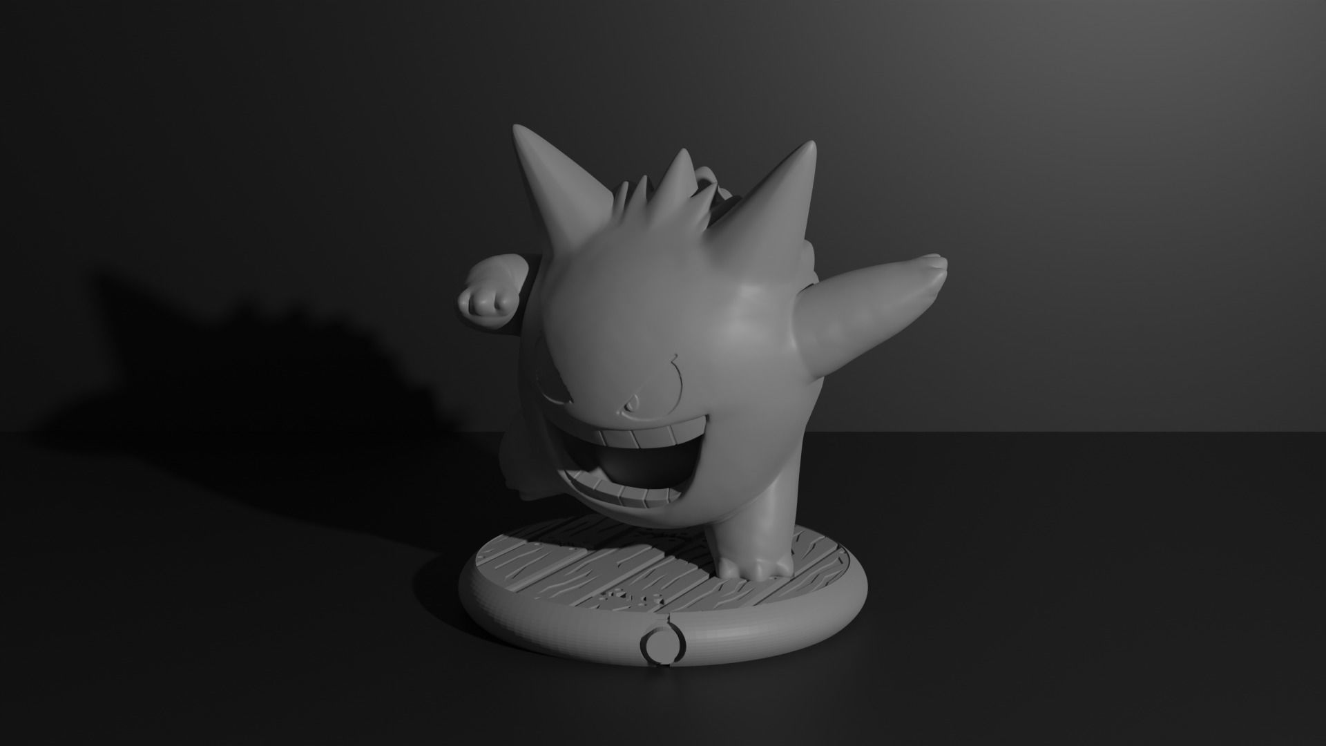 Gengar pokemon 3D print model 3D print model_10