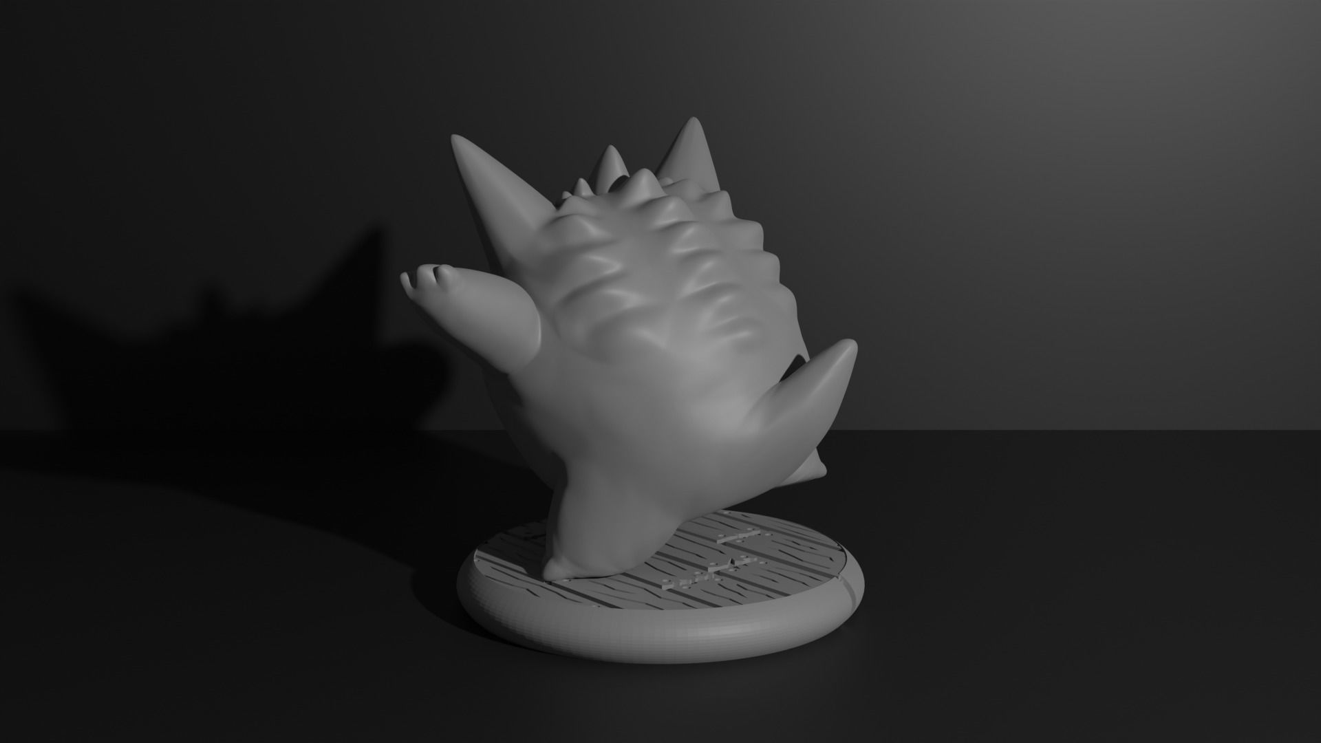 Gengar pokemon 3D print model 3D print model_9