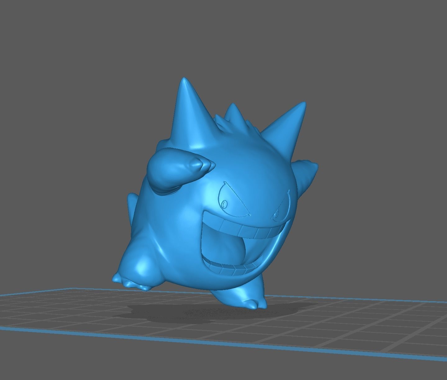 Gengar pokemon 3D print model 3D print model_17