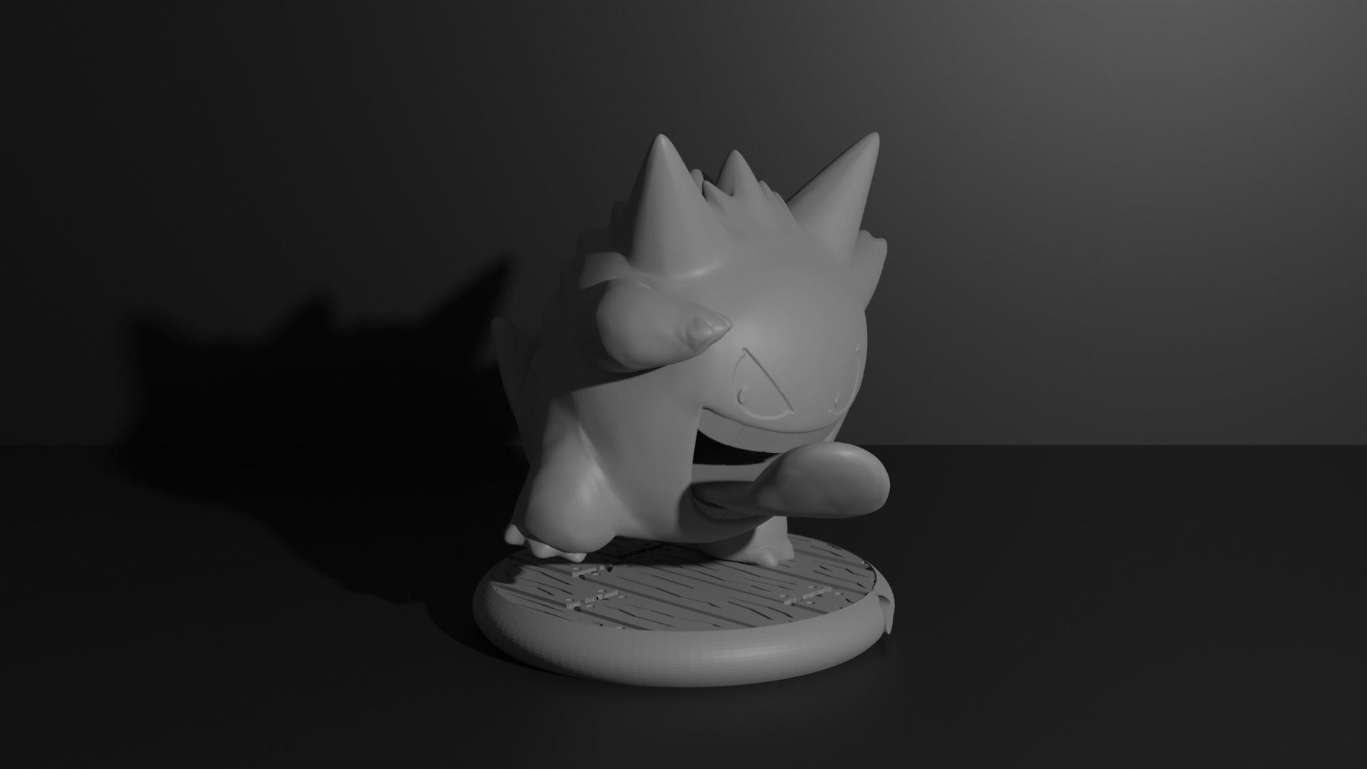 Gengar pokemon 3D print model 3D print model_7