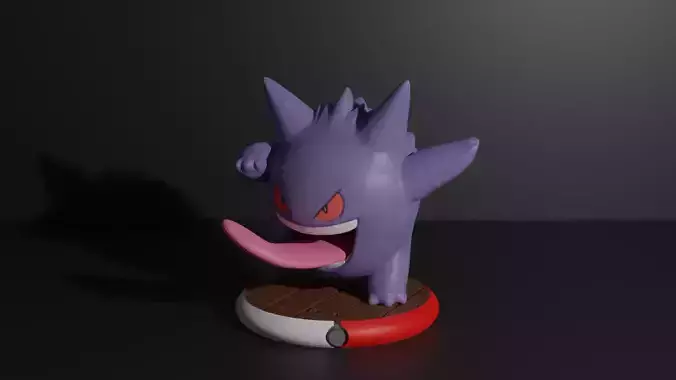 Gengar pokemon 3D print model 3D print model