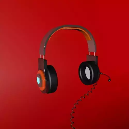 Audio headphone 3D print model