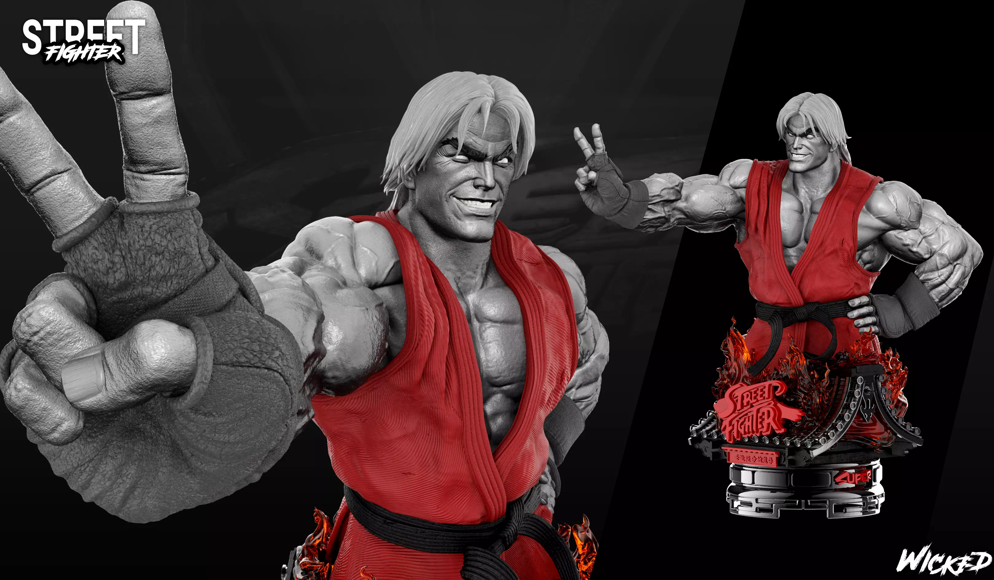 Wicked Video Game Ken Bust ready for 3d printing 3D print model
