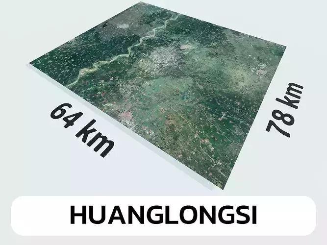 Huanglongsi China City Landscape 3D Model