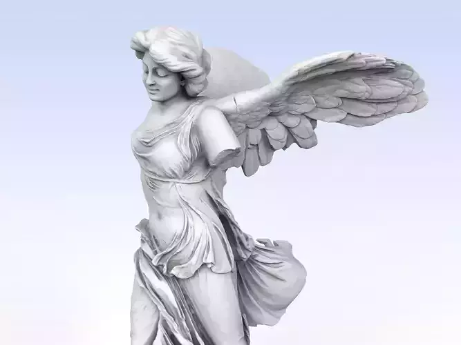 Winged Victory of Samothrace with a head 3D print model
