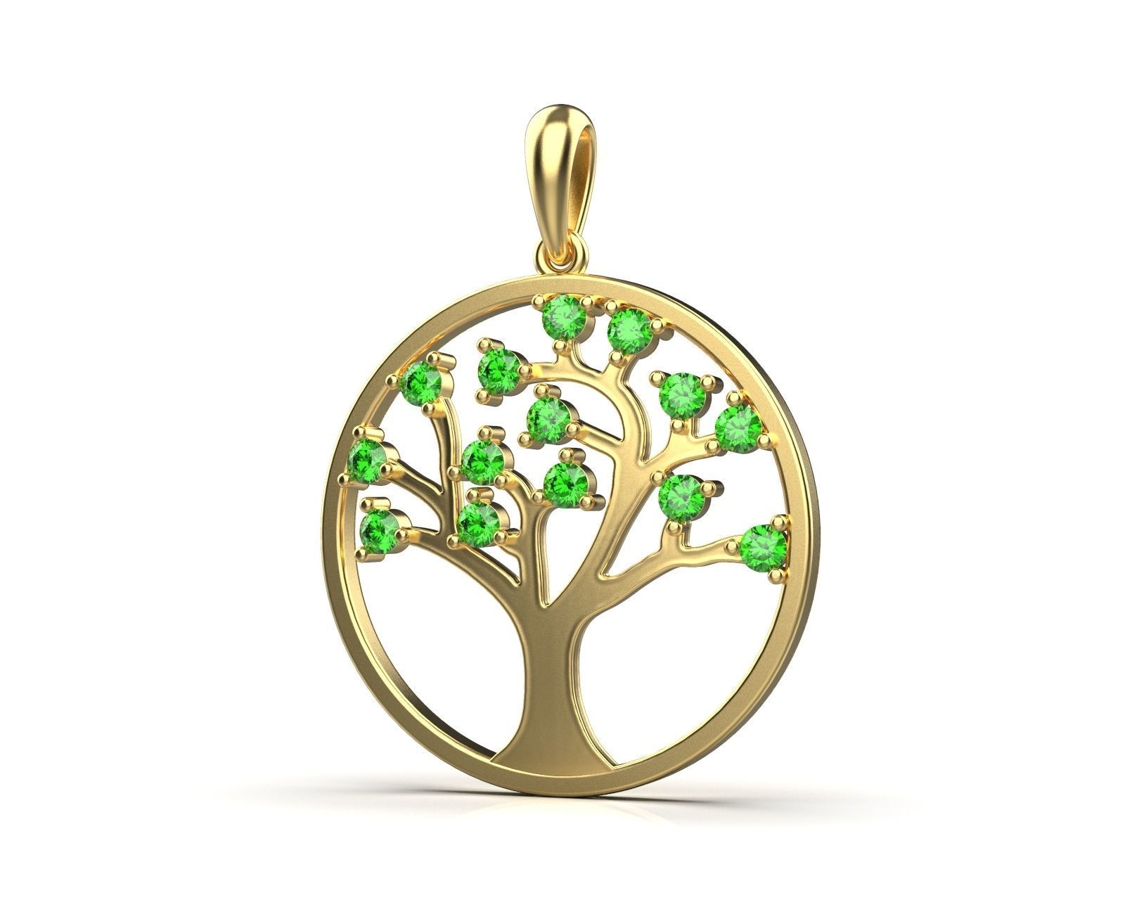 Pendant  Tree of life   11511 3D print model_3