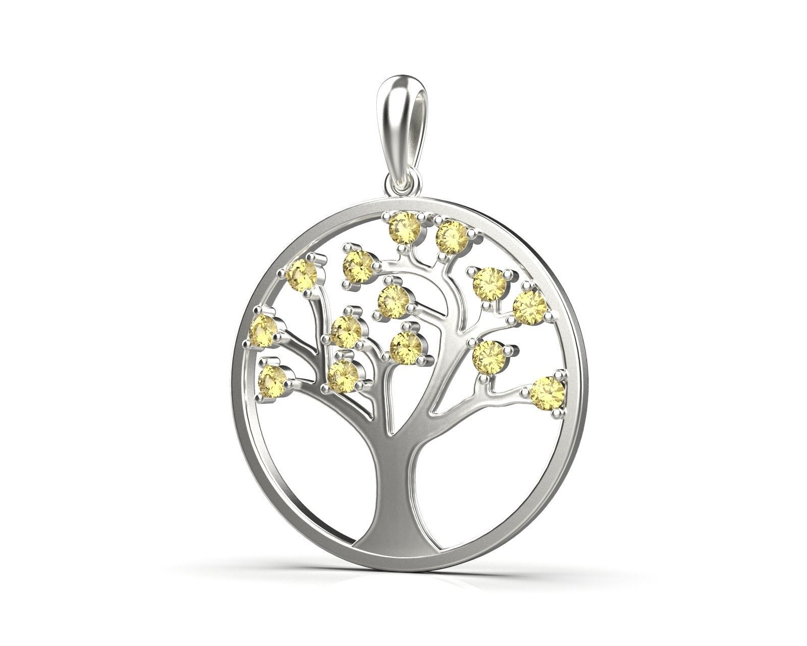 Pendant  Tree of life   11511 3D print model_5