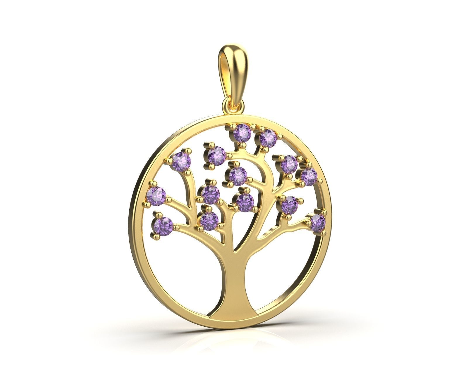 Pendant  Tree of life   11511 3D print model_6