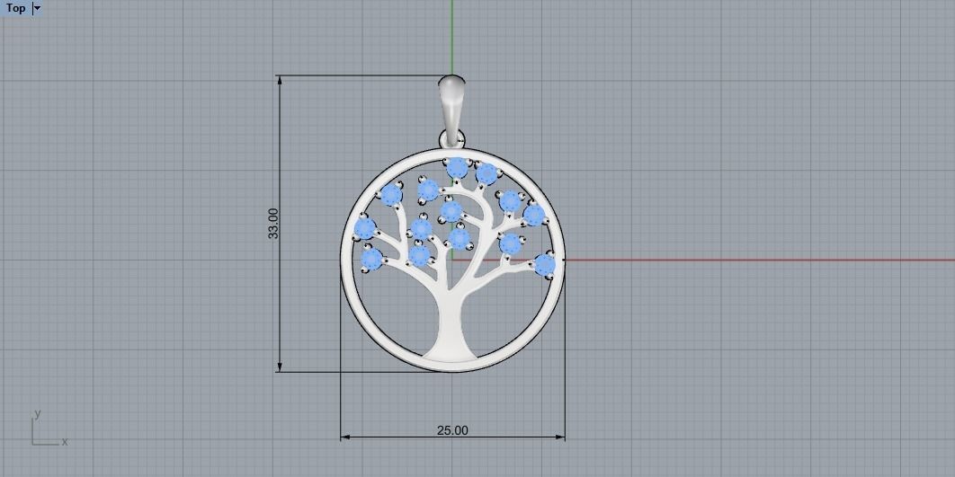 Pendant  Tree of life   11511 3D print model_9
