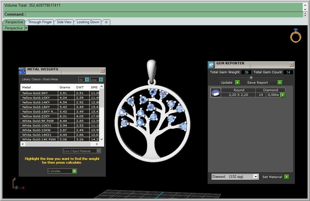 Pendant  Tree of life   11511 3D print model_11