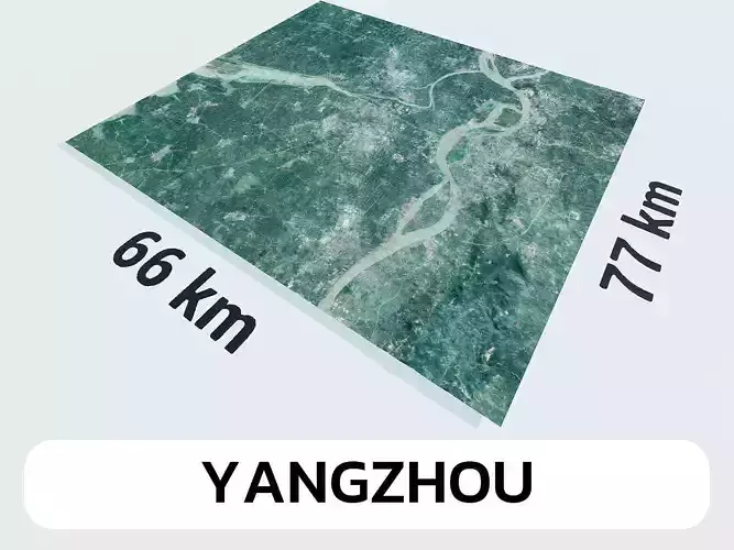 Yangzhou China City Landscape 3D Model