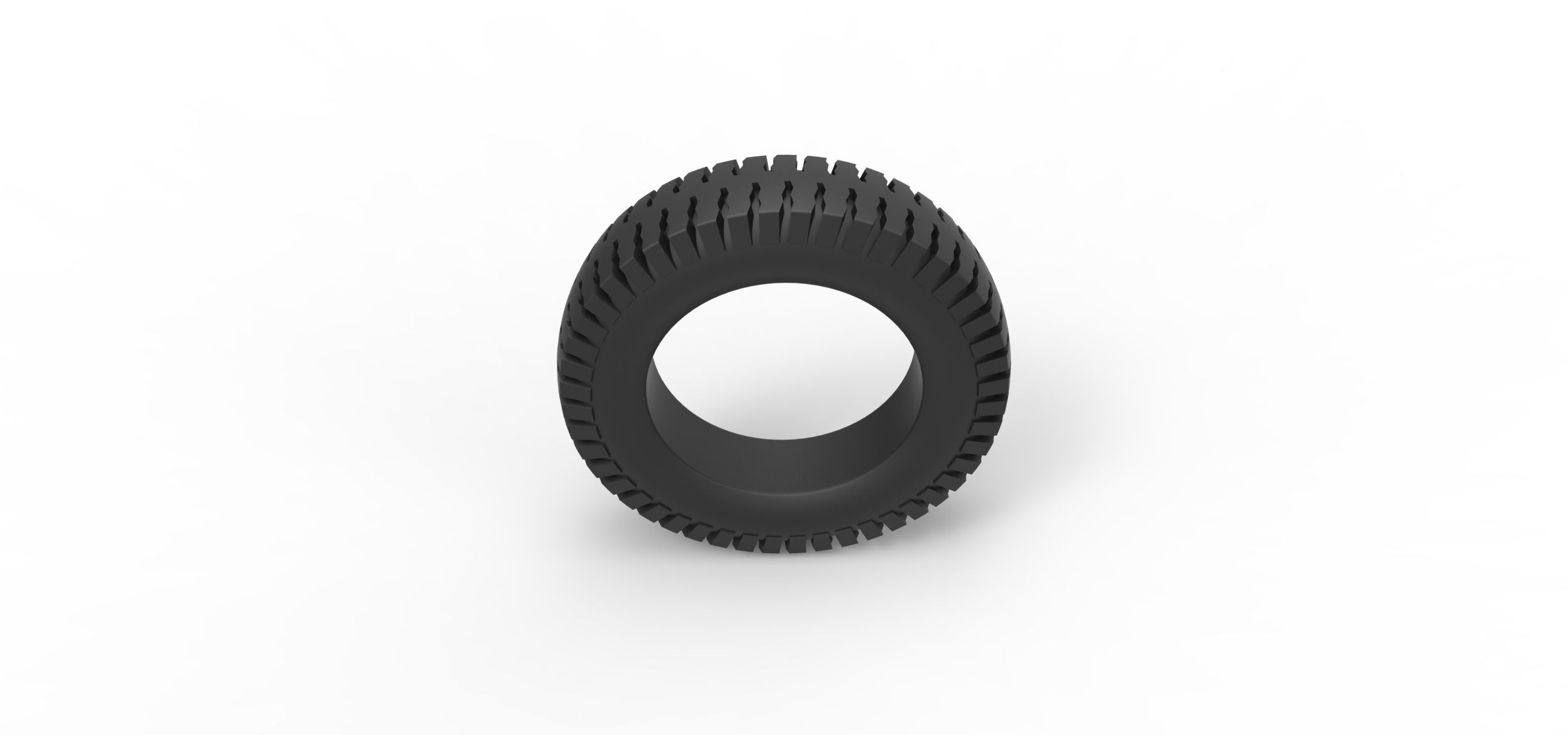 Military tire 8 Scale 1 to 10 3D print model_5