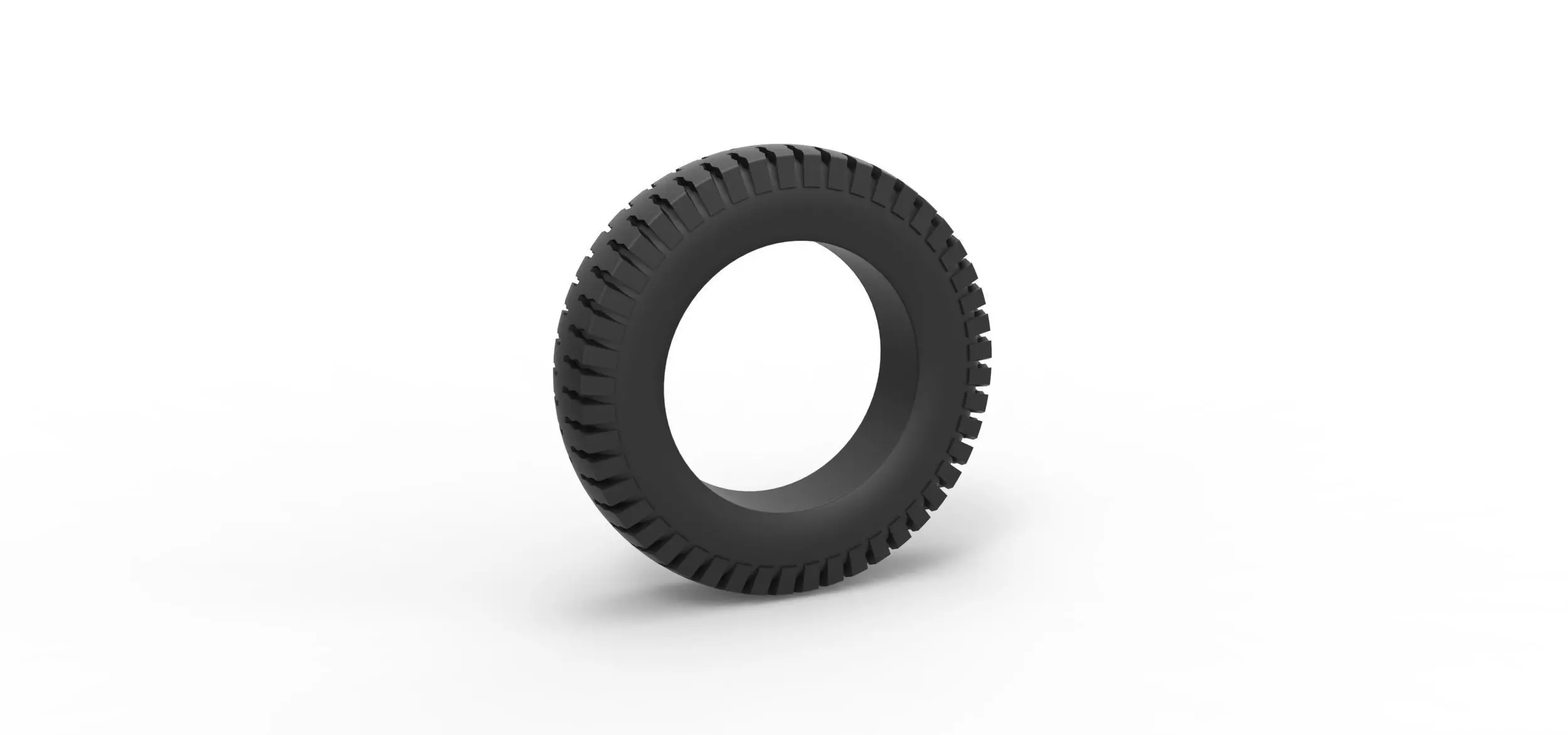 Military tire 8 Scale 1 to 10 3D print model_0