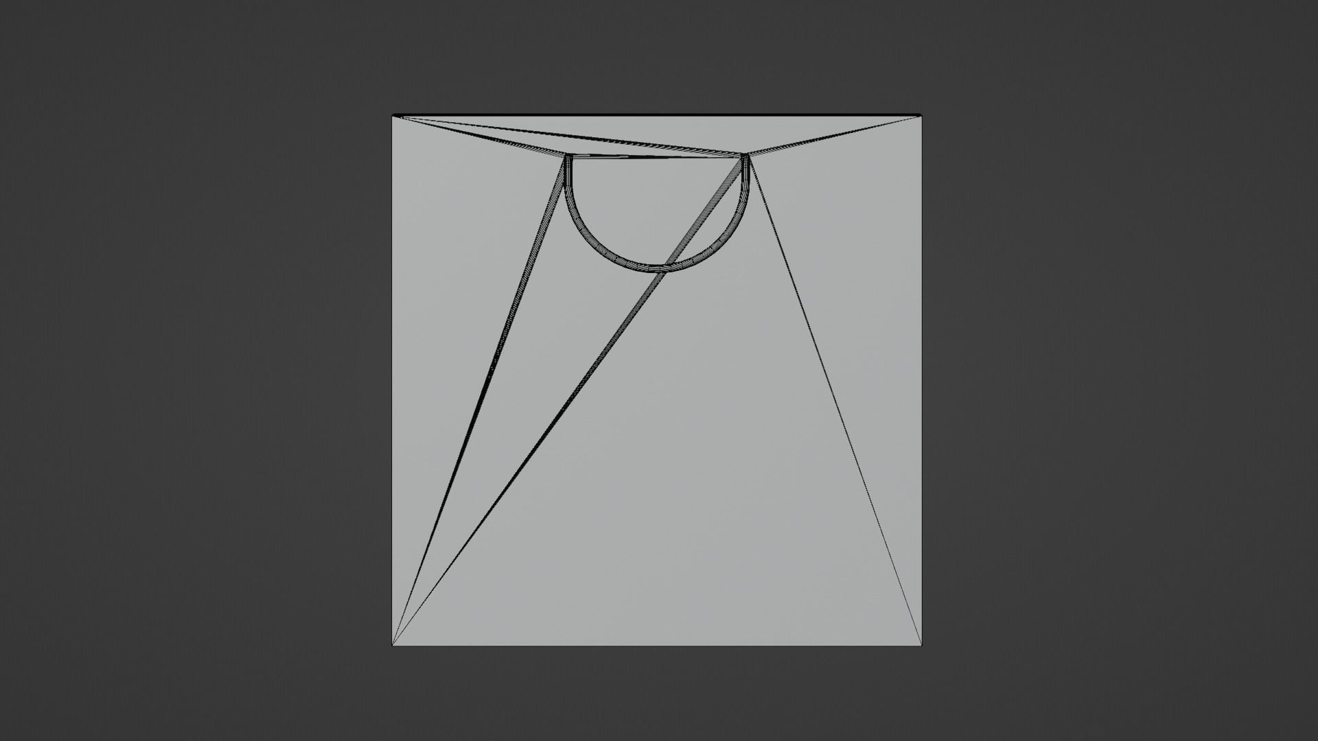 Red Bag Low-poly 3D model_9