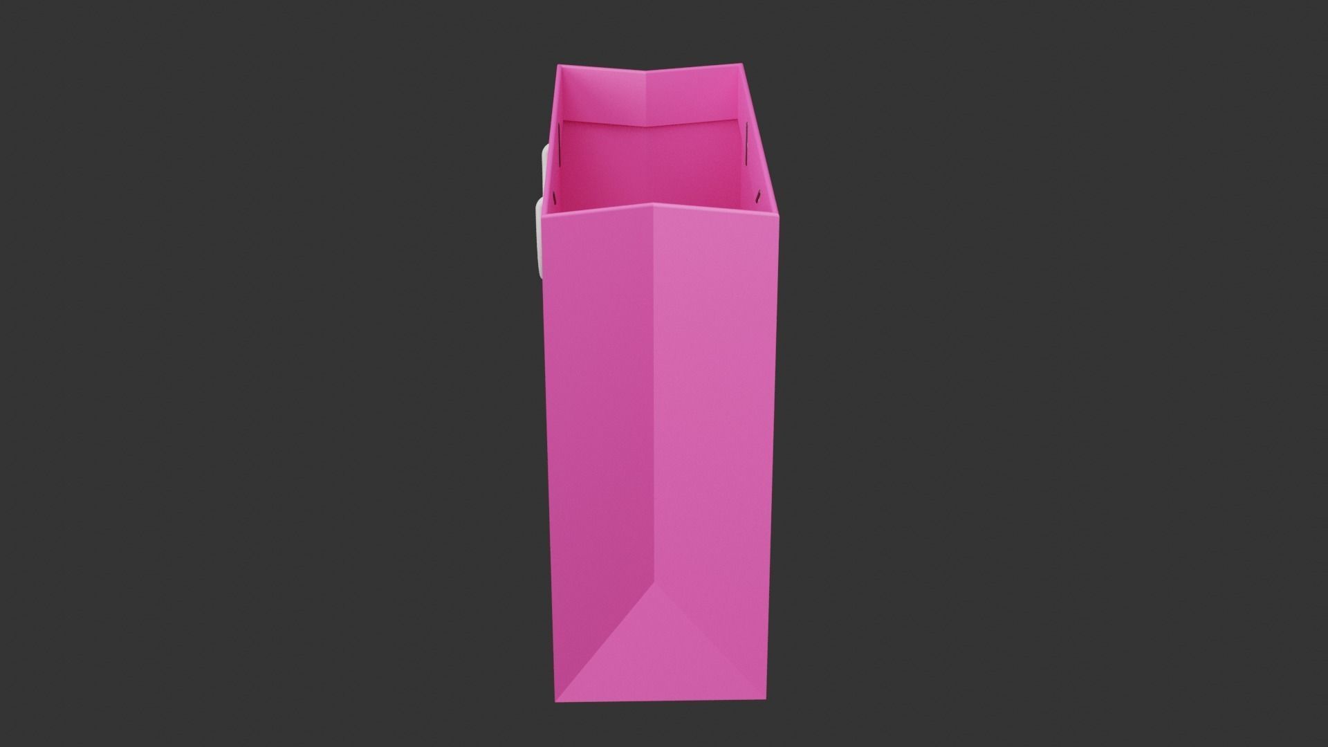 Pink Bag Low-poly 3D model_8
