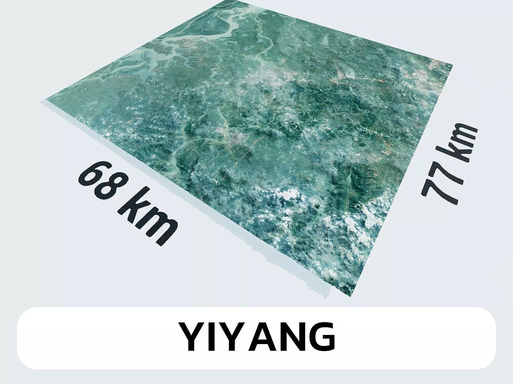 Yiyang China City Landscape 3D Model 3D model