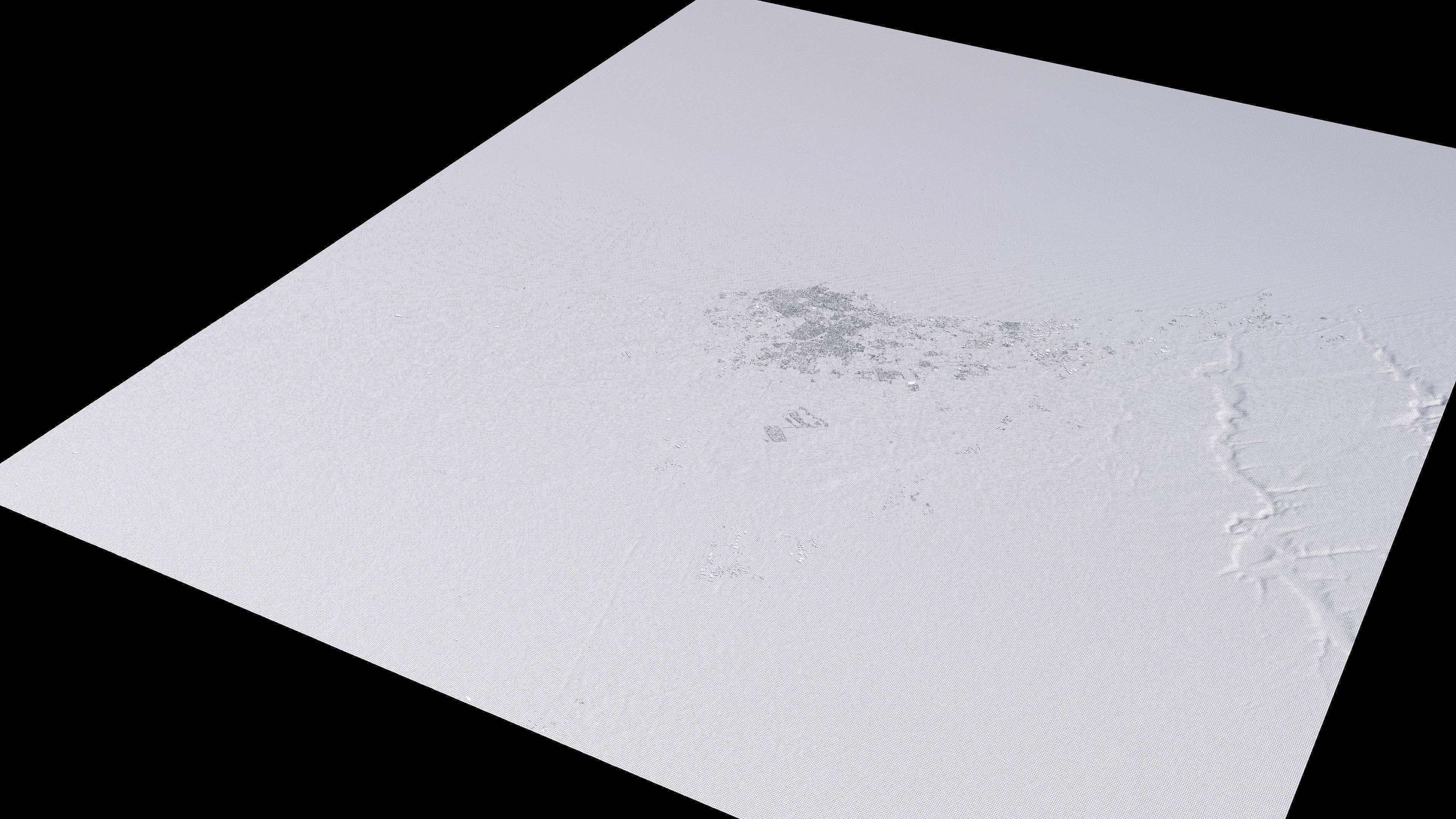 Casablanca Morocco City Landscape 3D Model 3D model_3