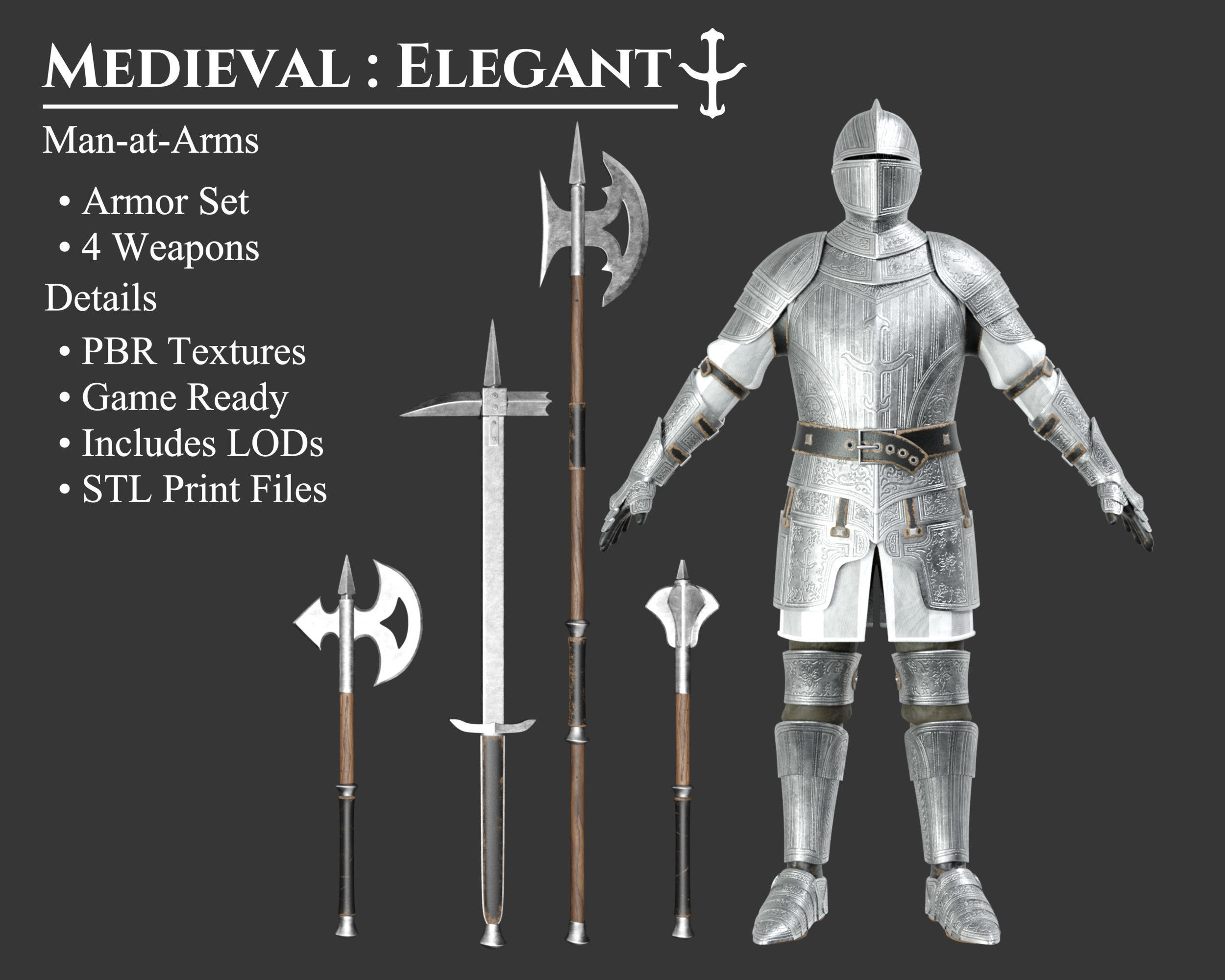 Medieval Collection Elegant Man at Arms _1