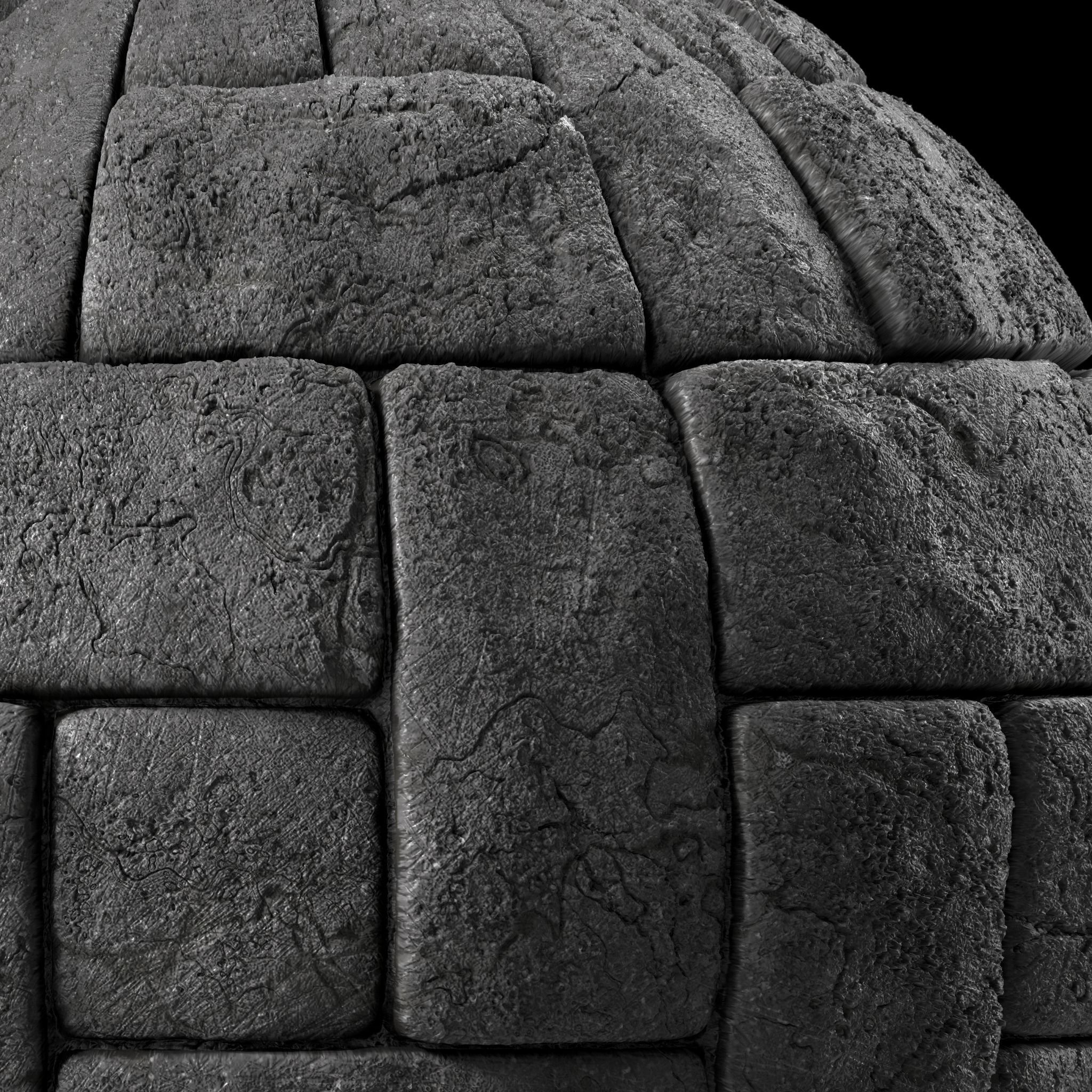 Stone Wall Materials 48- Sbsar Pbr 4k Seamless Texture_5