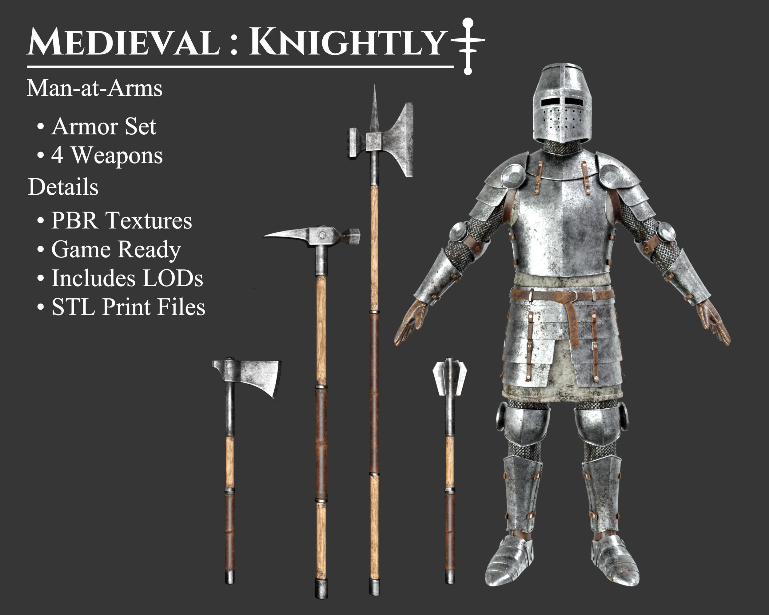 Medieval Collection Knightly Man at Arms _1