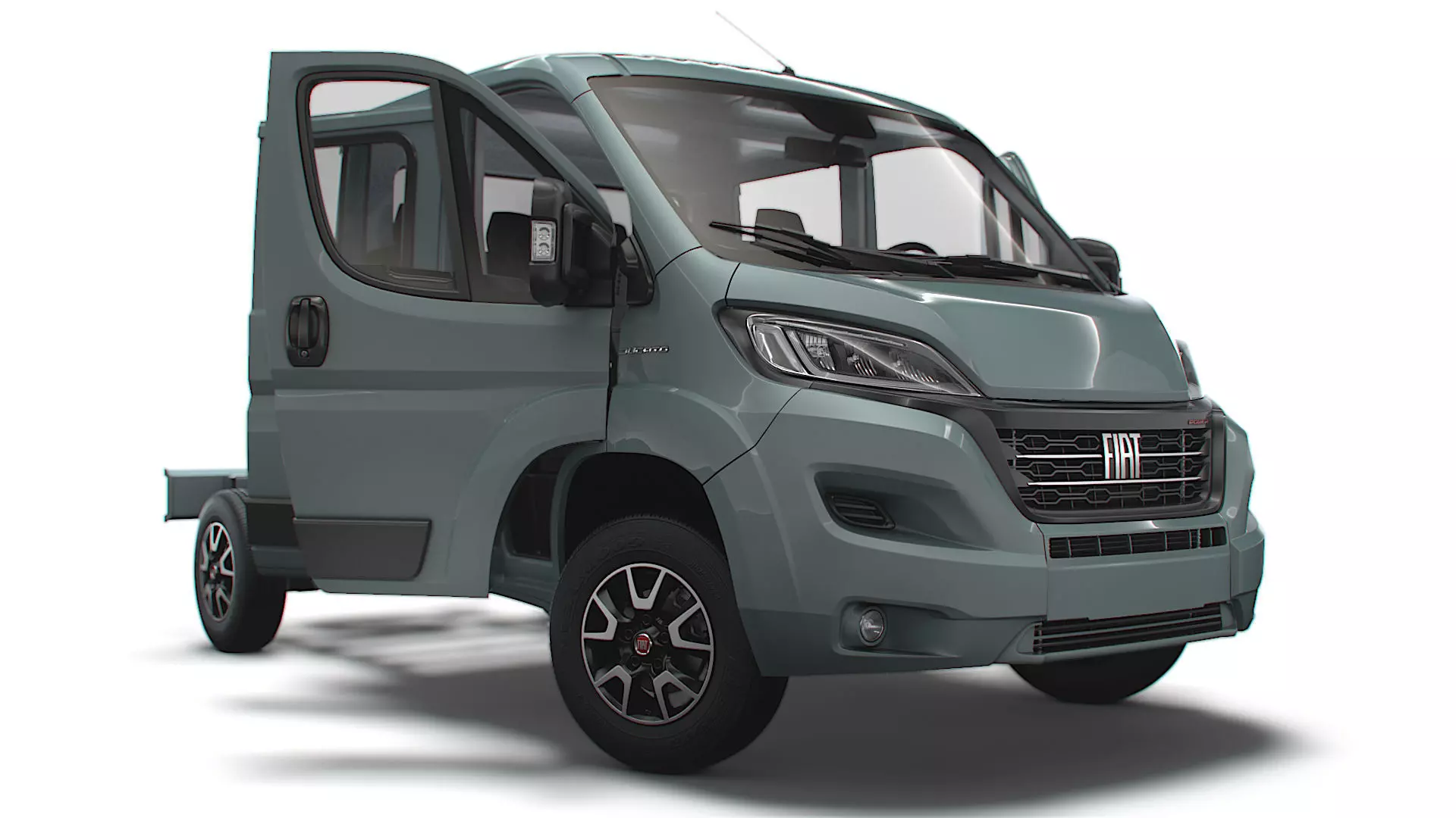 Fiat Ducato Chassis Truck CrCab 3450WB HQInterior 2023 3D model