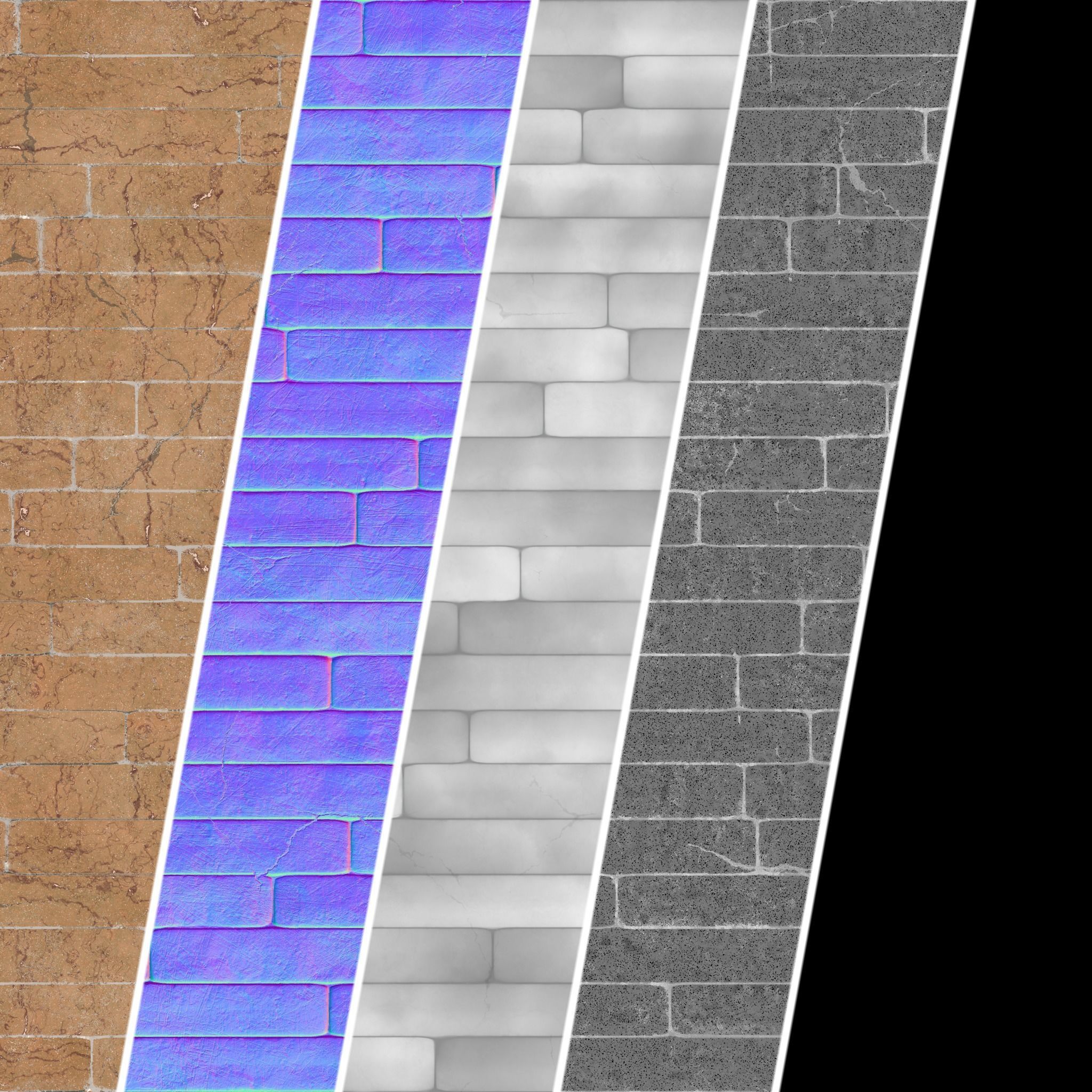 Stone Wall Materials 50- Sbsar Pbr 4k Seamless Texture_3