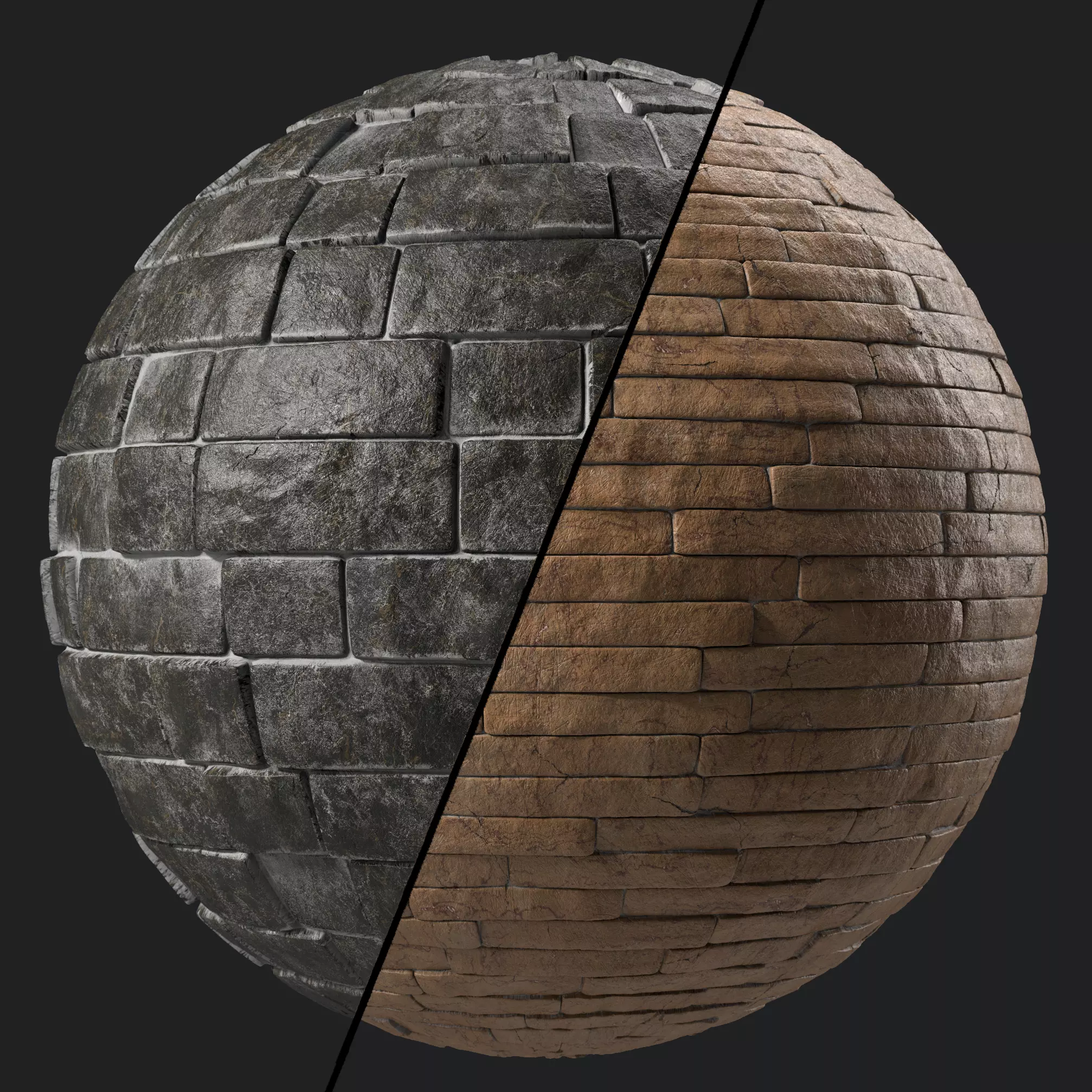 Stone Wall Materials 50- Sbsar Pbr 4k Seamless Texture_0