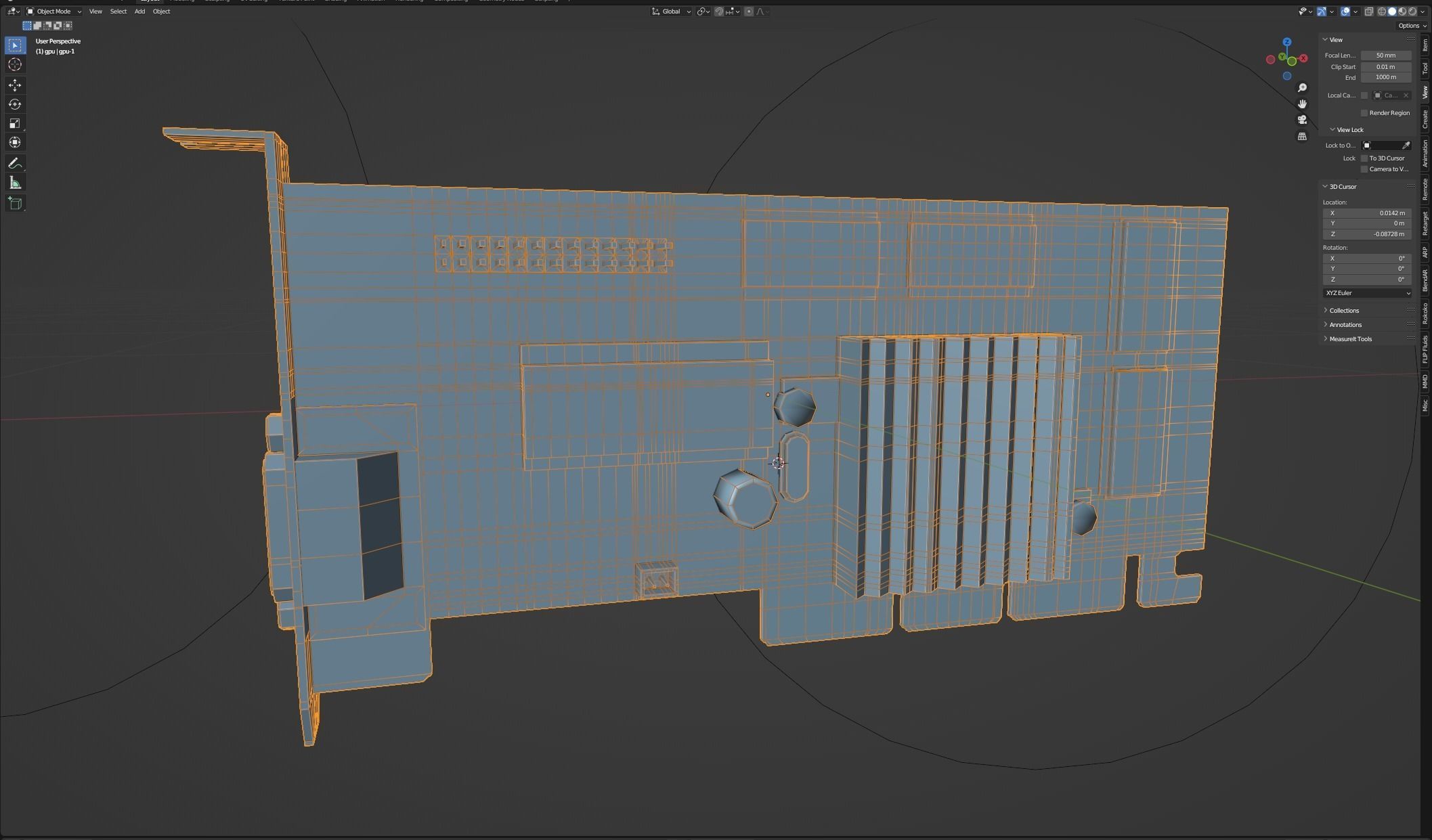 Low Poly Graphics Card GPU Free low-poly 3D model_3