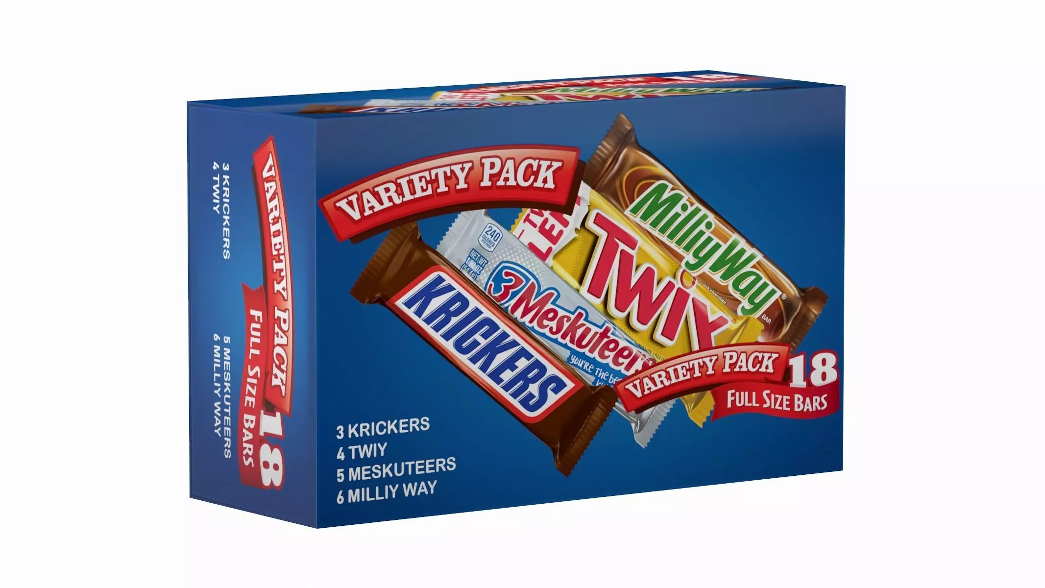 Candy Bar Pack Low Poly Low-poly 3D model