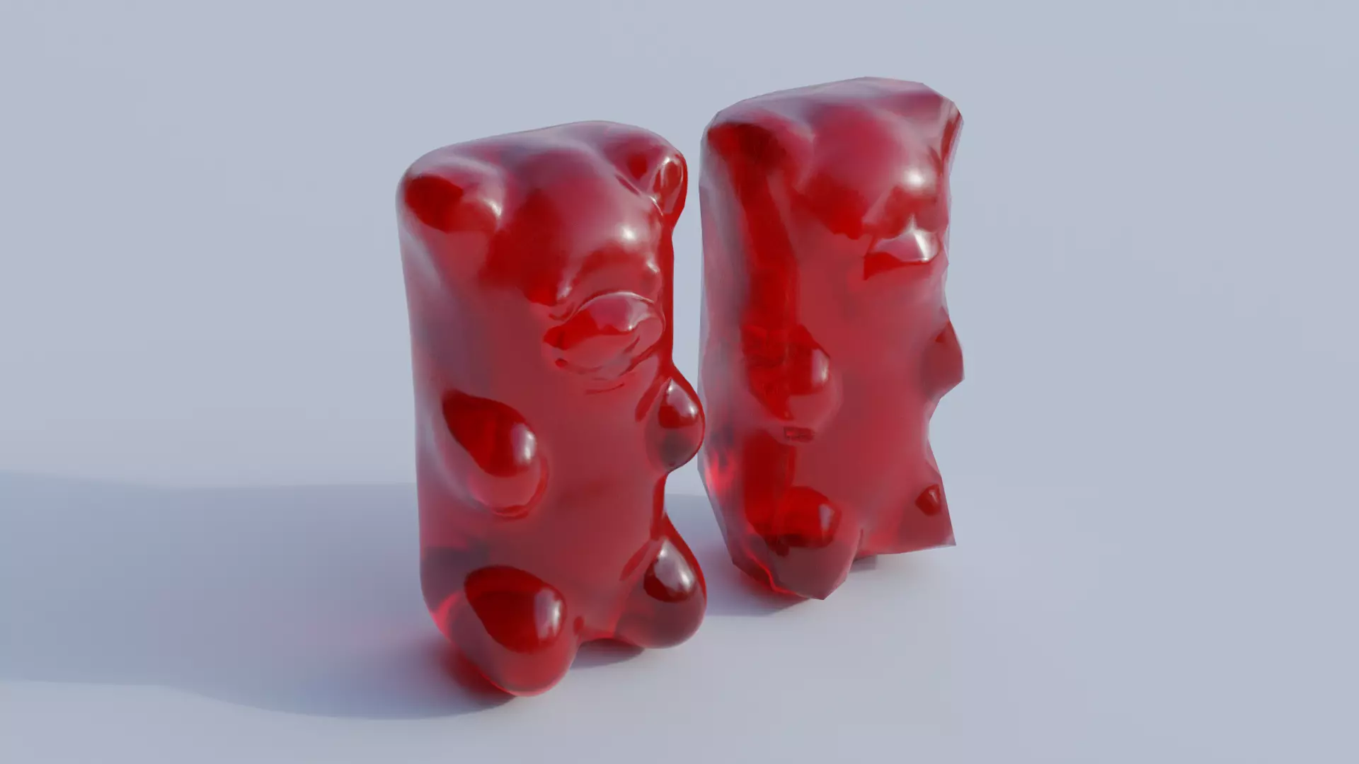 Gummy Bear 4K Textures Low-poly 3D model_0