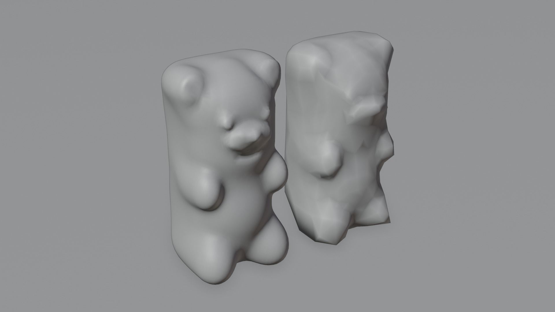 Gummy Bear 4K Textures Low-poly 3D model_2