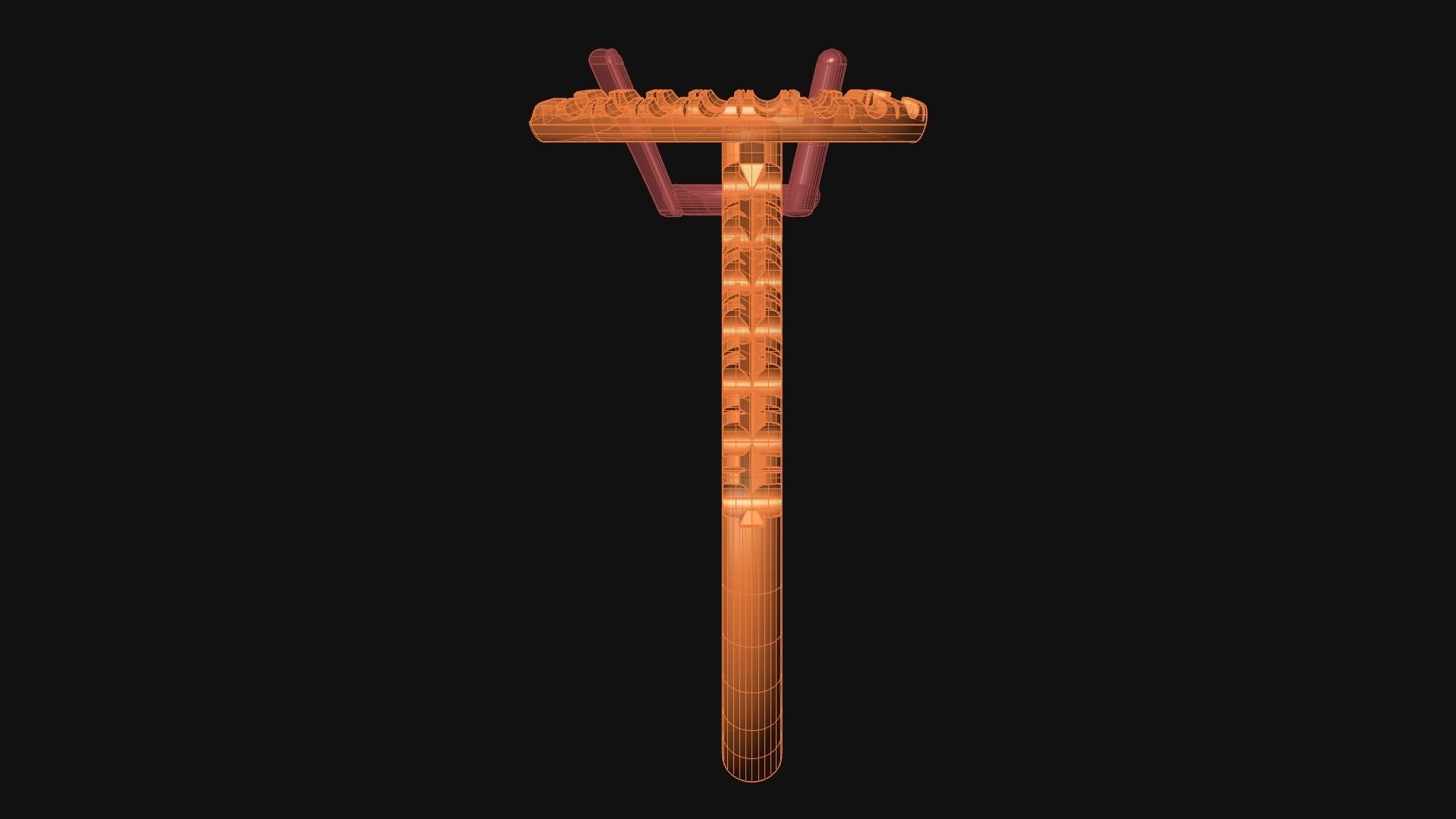 Cathedral Ring with Pear in Halo 3D print model_3